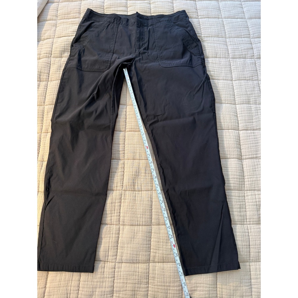 Eddie Bauer Pants Womens 12 Black Horizon Straight Ankle Outdoor Water Repellent - Picture 5 of 7